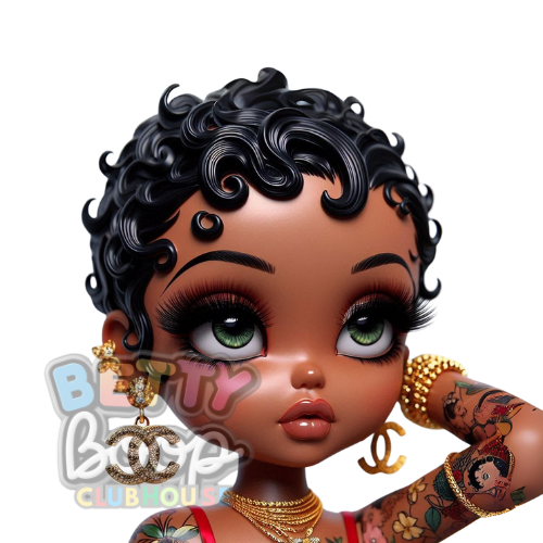Glamorous Betty Boop Modern Chic PNG Bundle 7 Images – Instant Digital Download