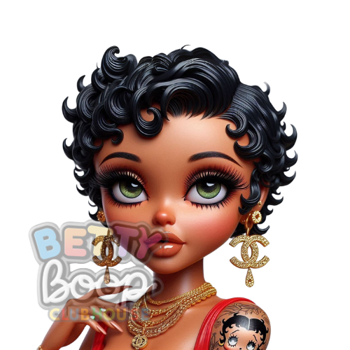 Glamorous Betty Boop Modern Chic PNG Bundle 7 Images – Instant Digital Download