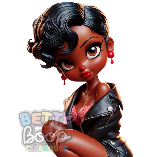 Curly Glam Betty Boop PNG Bundle 8 Images – Digital Download