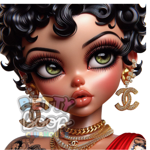 Glamorous Betty Boop Modern Chic PNG Bundle 7 Images – Instant Digital Download