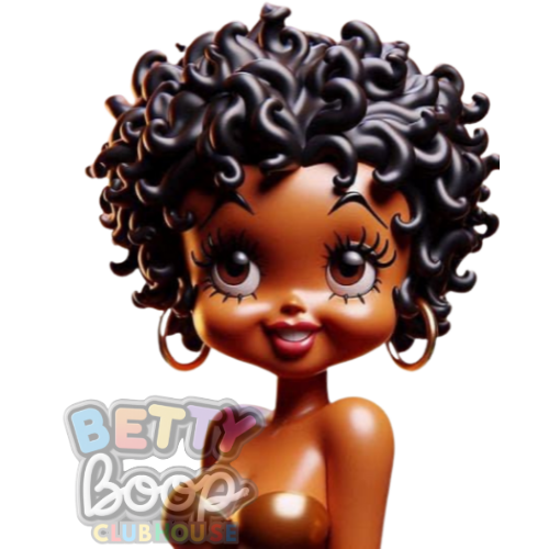 Curly Glam Betty Boop PNG Bundle 8 Images – Digital Download