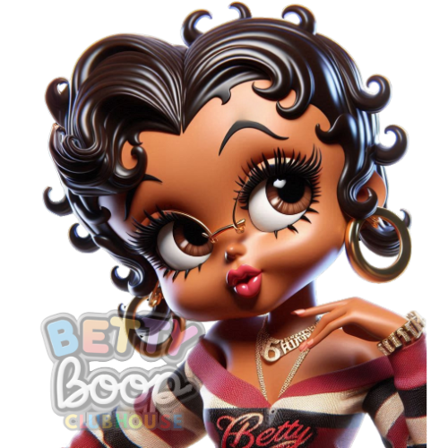 Curly Glam Betty Boop PNG Bundle 8 Images – Digital Download