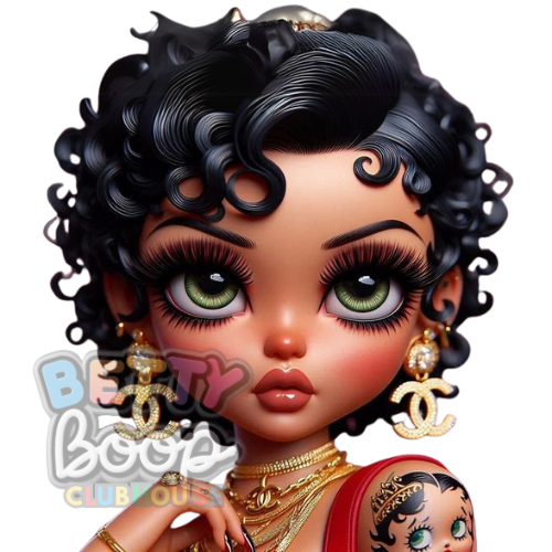 Glamorous Betty Boop Modern Chic PNG Bundle 7 Images – Instant Digital Download