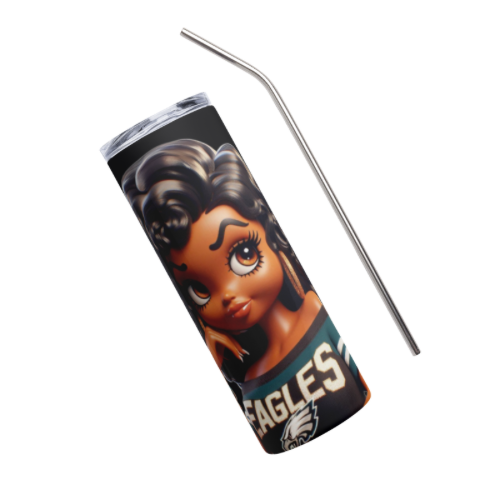 Betty Boop Meets Philly Pride Perfect for Fans of Eagles Spirt Tumbler