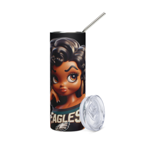 Betty Boop Meets Philly Pride Perfect for Fans of Eagles Spirt Tumbler
