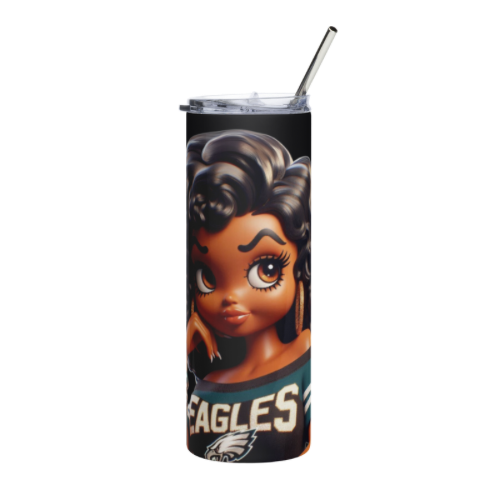 Betty Boop Meets Philly Pride Perfect for Fans of Eagles Spirt Tumbler